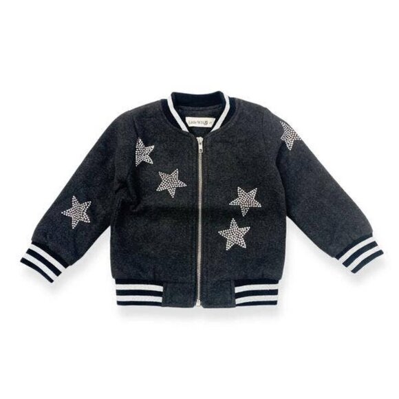 Star Rhinestone Kids Bomber Jacket - Picture 1 of 8